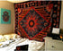 Raajsee Sun And Moon Tapestry Aesthetic- Burning Sun With Stars Mystic Wall Hanging Tapestries Hippie- Golden Celestial Tapestrys For Bedroom- Indie Wall Tapastry Hippie Room D©cor 82x92 inch