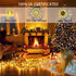 Outdoor Christmas Lights, 105FT 300 LED Christmas Tree Lights Indoor with 8 Modes, End-to-End Plug - UL Certified - Waterproof Fairy String Lights for Xmas Tree Decorations Garden Party, Warm White
