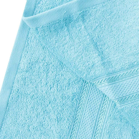Livingtex 1 Piece Colorful Bath Towel Set 27x56 Ultra Absorbent and Eco-Friendly (Light Blue)