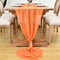 DOLOPL 2 Pack Orange Chiffon Table Runner 10ft Sheer Wedding Table Runner 29x120 Inches Romantic Tulle Table Runner for Wedding Decor Birthday Party Bridal Baby Shower Table Decoration