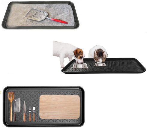 Context All Purpose Indoor / Outdoor Tray for Entry Way Shoe Organiser, Pet Food, Floor Protection Made with 100 % Virgin Polypropylene - Pack of 1