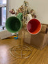 RomanticDesign 6 Holder, Countertop Mug Tree, 6 Hook Coffee Cup Dryer Kitchen Coffee Mug Tree Countertop Tea Cups Holder Stand,Gold