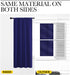 NICETOWN Curtains for Bedroom, Blackout Draperies, All Season Thermal Insulated Solid Rod Pocket Top Blackout Curtains & Drapes for Kid's Room (Navy Blue, 1 Pair, 42 x 63 Inch)
