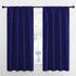 NICETOWN Curtains for Bedroom, Blackout Draperies, All Season Thermal Insulated Solid Rod Pocket Top Blackout Curtains & Drapes for Kid's Room (Navy Blue, 1 Pair, 42 x 63 Inch)