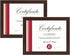 Frametory, 8.5 X 11 Certificate Frame with Back Hangers for Wall Display, Easel Stand Picture Frame for Diploma, Documents, Awards, Wide Molding (Walnut, 2-Pack)