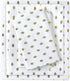 Intelligent Design Microfiber Wrinkle Resistant, Soft Sheets with 12" Pocket Modern, All Season, Cozy Bedding-Set, Matching Pillow Case, Full, Metallic Dot White/Gold