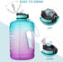 BOTTLE BOTTLE Gallon Water Bottle motivational with Straw & Big Handle, Large 1 Gallon Water Bottle with Time Marker , BPA Free Leakproof Water Jug for Fitness and Outdoor Sports.