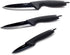 Ozeri Elite Chef Black 3-Piece Ceramic Knife Set, 12.5 x 7.5 x 1 inches