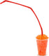 Flexible Drinking Straws Extra Long Plastic Straws for Camping Limited Mobility Situations Dishwasher, Red (12 Pieces,28 Inches)