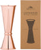 A Bar Above Bar Jigger - Copper-Finished Japanese Jigger with Measurements Inside - Cocktail Measuring Jigger - Steel Measuring Tool for Bartenders - Jigger 2 oz 1 oz - Jiggers and Pourers