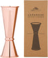 A Bar Above Bar Jigger - Copper-Finished Japanese Jigger with Measurements Inside - Cocktail Measuring Jigger - Steel Measuring Tool for Bartenders - Jigger 2 oz 1 oz - Jiggers and Pourers