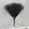 Pampas-Grass with Extension Stem, Artificial-Pampass-Grass 17" to 21.5" Faux-Pampas-Grass-Decor Tall 6Pcs, Pampas Grass for Flower-Arrangement, Black Pompous Grass