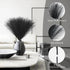 Pampas-Grass with Extension Stem, Artificial-Pampass-Grass 17" to 21.5" Faux-Pampas-Grass-Decor Tall 6Pcs, Pampas Grass for Flower-Arrangement, Black Pompous Grass