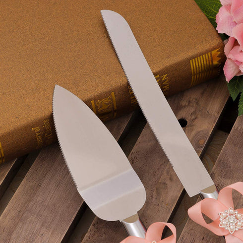 Wedding Cake Knife and Server Set Gift for Wedding, Anniversary, Engagement, Birthday