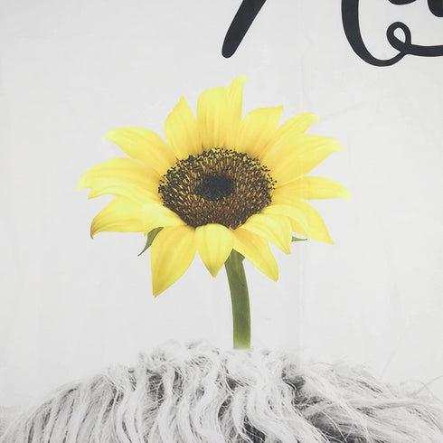 EOBTAIN Get Naked Highland Cow Shower Curtain Farmhouse Animal with Sunflowers Yellow Floral Funny Bull Grey Western Cattle Modern Bathroom Curtain Easy Care 69x70Inches Waterproof Fabric 12 Hooks