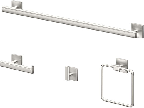 Gatco 4073 Elevate Euro Tissue Holder, Satin Nickel