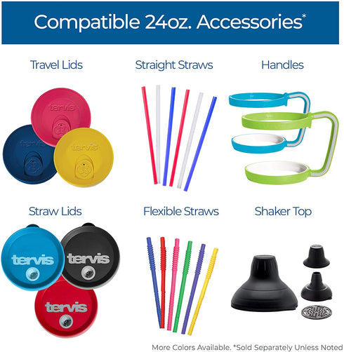 Tervis Made in USA Double Walled Life is Good Insulated Tumbler Cup Keeps Drinks Cold & Hot, 24oz, Mama Blue