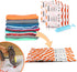 Vacuum Storage Bags,Space saver Bags 6 Pack Large(31.5 X 23.6)With Handpump Space Saver Compression Seal Bags for Clothes, Quilts, Pillows, Double Zip Seal & Leak Valve