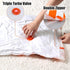 Vacuum Storage Bags,Space saver Bags 6 Pack Large(31.5 X 23.6)With Handpump Space Saver Compression Seal Bags for Clothes, Quilts, Pillows, Double Zip Seal & Leak Valve