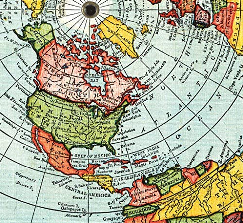 Flat Earth Map - Gleason's New Standard Map Of The World - Medium 18" x 24" Poster Includes FREE eBook and Flat Earth Bumper Sticker