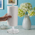 Worhe Clear Acrylic Paper Towel Holders 5.9" Diameter Thickening Sturdy Base, for Kitchen Bathroom Vanity Countertop , Paper Towel Dispenser for Tear Paper Towel Roll 1 Pack(YGC001)