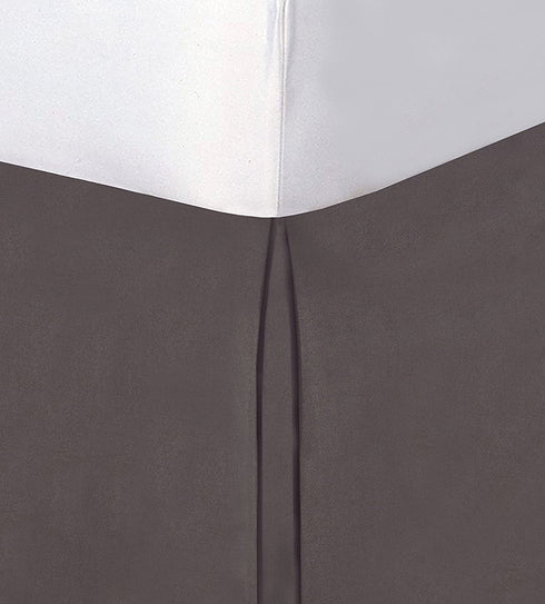 TODAY'S HOME Classic Tailored, Microfiber, 14" Drop Length Bed Skirt Dust Ruffle, Twin, Grey