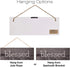 EXCELLO GLOBAL PRODUCTS Hanging Home Decor Sign with Sawtooth Hook and Jute Hanging Rope (Grateful, Love, Believe, Thankful, Faith, Blessed)