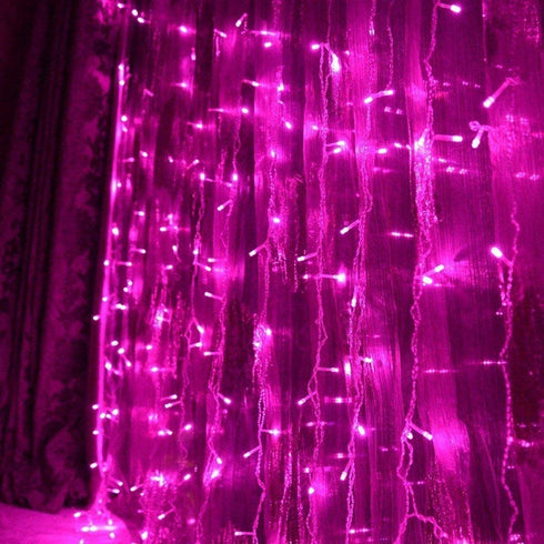 304 LED Window Curtain String Light Wedding Party Home Garden Bedroom Outdoor Indoor Wall Decorations