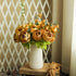 Nubry 2pcs Artificial Peony Silk Flowers Bouquet for Wedding Home Garden Decoration (Gold)