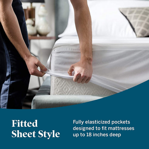 LUCID Encasement Mattress Protector - Completely Surrounds Mattress for Waterproof Protection