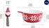 Bico Red Christmas Gnome Dip Bowl with Spreader, Handpainted Ceramic, Dishwasher Safe