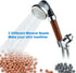 GIFT ZEN Zen Ionic Shower Head with Beads,3-Setting Filtered High Pressure Water Saving Ecowater Spa Showerhead for Dry Skin & Hair (no hose)