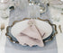 LEBEJUA Napkin Rings Set of 12 - Delicate Napkin Holder Rings for Tables - Metal Napkin Ring for Holiday & Christmas - Dinner Party & Wedding Decor - Decorative Round Napkin Rings Bulk (Silver Curl)