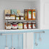 Cabinet Shelf Organizers, Expandable Shelf Organizer, Adjustable 16.7"-24.8" Length Thickened Pantry Shelf Cabinet Organizers and Storage for Kitchen Cupboard Bathroom Counter