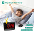 ANJANK Extra Loud Alarm Clock with Wireless Bed Shaker, Vibrating Dual Alarm Clock for Heavy Sleepers, Deaf and Hearing-impaired, Adjustable Volume/Dimmer/Wake up Mode, USB Charger Port, Pillow Shaker