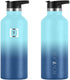 IRON °FLASK Sports Water Bottle - 32 Oz, 3 Lids (Straw Lid), Leak Proof, Vacuum Insulated Stainless Steel, Hot Cold, Double Walled, Thermo Mug, Standard Metal Canteen