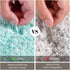 KMAT Luxury Bathroom Rugs Bath Mat,18"x26", Non-Slip Fluffy Soft Plush Microfiber Shower Rug, Machine Washable Carpet Quick Dry Ultra Shaggy Bath Mats for Bathroom, Tub and Shower, Green-Grey