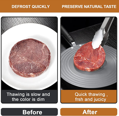 Heat Diffuser For Gas Stovetop Glass Cooktop,Upgrade Thickening Heat Diffuser Plate Fast Defrosting Tray Thawing Plate for Frozen Meat,Pot Protection for Kitchen, AHOUGER (9.4in)