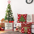 Christmas Pillow Covers 18 x 18 Inch Set of 4 Farmhouse Hug Pillowcase Christmas Tree Elk Winter Throw Pillows Living Room Decoration Home Decorative Sofa Pillowcase