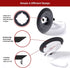KneadAce Dough Hook Shield For Kitchen Aid - Prevents Your Dough from Climbing Up and Clogging Up Your Mixer Mess Free Mixer Accessory Compatible With Most KitchenAid C Shape Dough Hooks (Dark Grey)