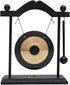 THY COLLECTIBLES Zen Art Brass Feng Shui Desktop Gong with Rammer Tai Ji Circle
