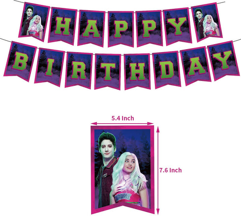 Zombies Birthday Party Supplies Zombies Birthday Decorations Set Include Zombies Banner Cake Toppers Cupcake Toppers Balloons