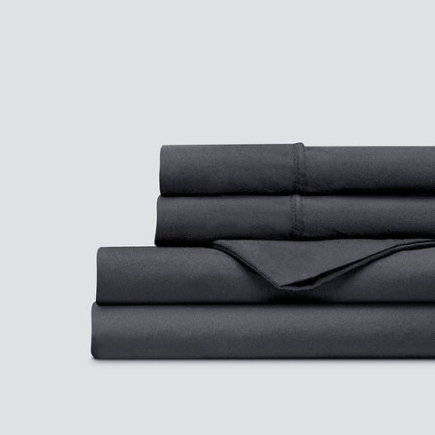 Everspread Bed Sheets (4 Piece Sheet Set) California King Size, Dark Gray. Ultra-Soft & Breathable. Luxury Bedding. Deep Pockets - Fits Mattresses up to 16 inches. Wrinkle & Fade Resistant