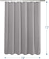 AmazerBath Waffle Shower Curtain, Heavy Duty Fabric Shower Curtains with Waffle Weave Hotel Quality Bathroom Shower Curtains, 72 x 72 Inches (Grey)