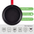 Delihom Carbon Steel Pan 9.5 Inch Skillet Omelette Pan, Cooking Frying Pans Healthy and Safe Cookware, Black