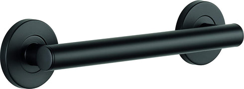 DELTA FAUCET 41812-BL Contemporary Decorative ADA Grab Bar, Matte Black, 12 in