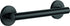 DELTA FAUCET 41812-BL Contemporary Decorative ADA Grab Bar, Matte Black, 12 in