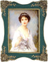 Laetitia Vintage Picture Frame 5x7 Inch/ 8x10 Inch, Elegant Antique Photo Frames with Glass Front, Photo Display, Tabletop Wall Hanging, Gift Ideas, Christmas Gift Idea, Golden pattern (Green, 5 x 7 Inch)