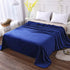 Polar Fleece Throw Blankets Travel Size for The Bed Extra Soft Brush Fabric Super Warm Sofa Throw Blanket 50" x 61"(Royal Blue Travel)