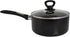 Mirro A79721 Get A Grip Aluminum Nonstick Sauce Pan with Glass Lid Cover Cookware, 1-Quart, Black -